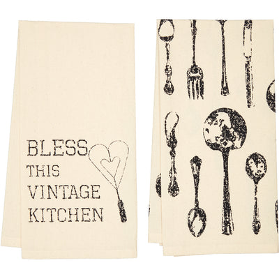 Vintage Kitchen XL Tea Towel Set